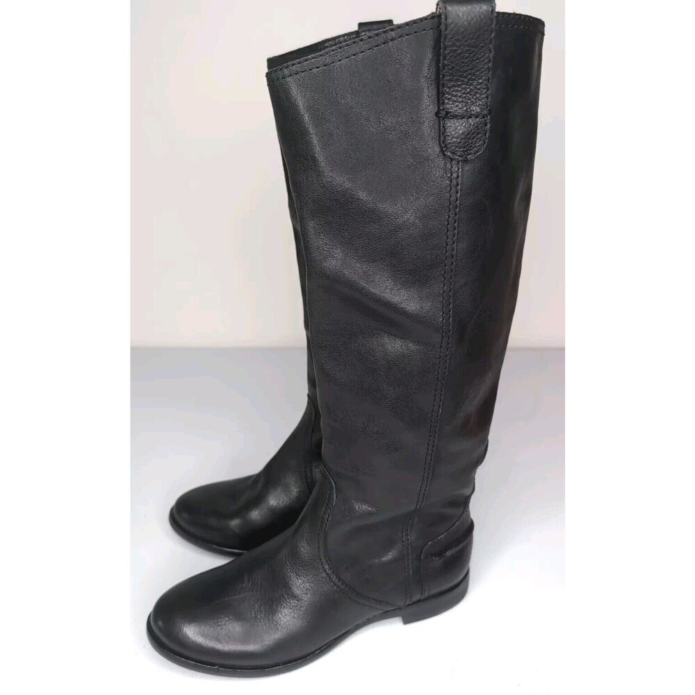 Madewell‎ Black Leather Boots Size 5.5, New No Tags Style #E0279